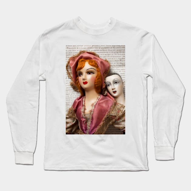 Two Vintage Dolls Long Sleeve T-Shirt by photogarry